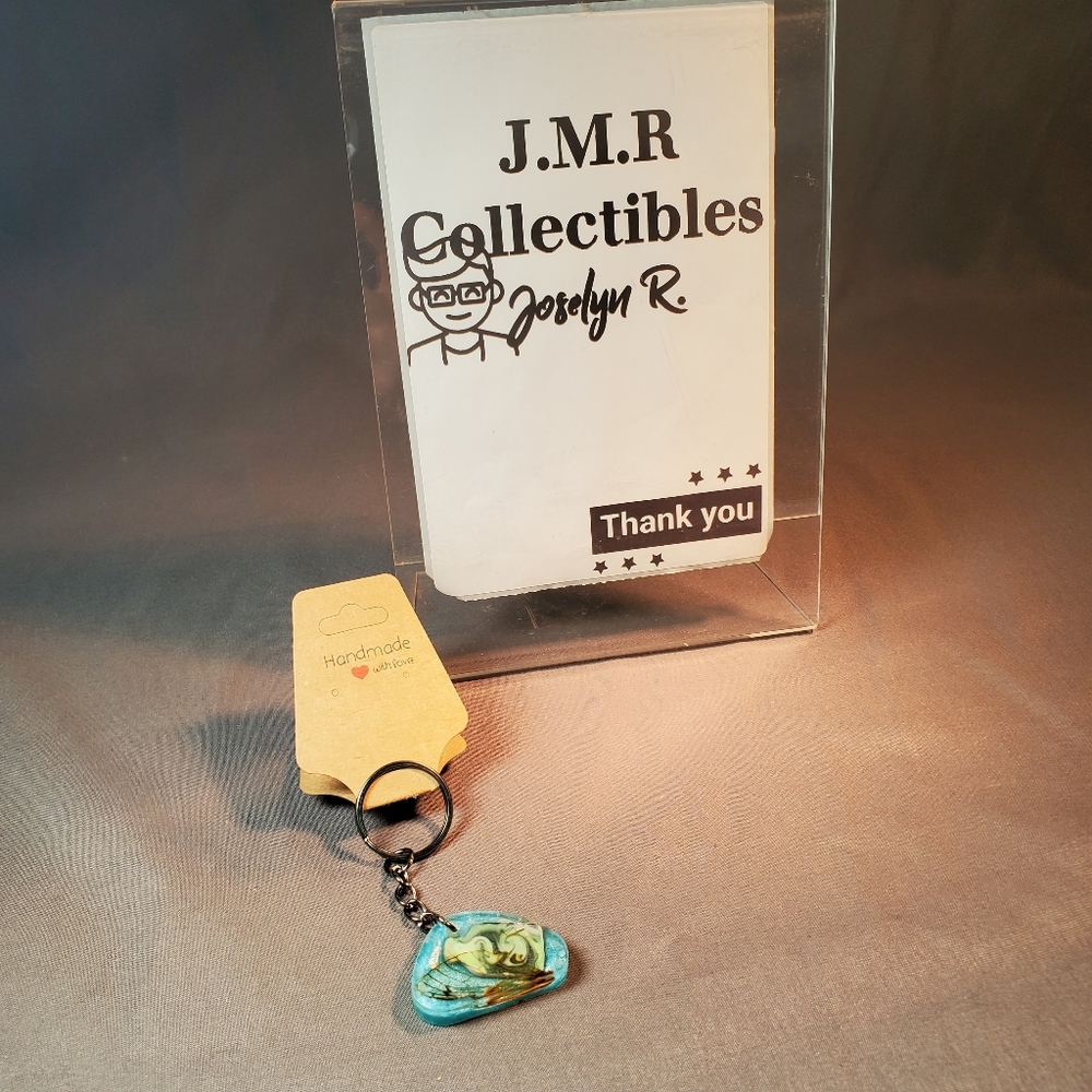 Ethereal Cicada Wing & Potion Bottle Resin Keychain - A Touch of Mystical Whimsy